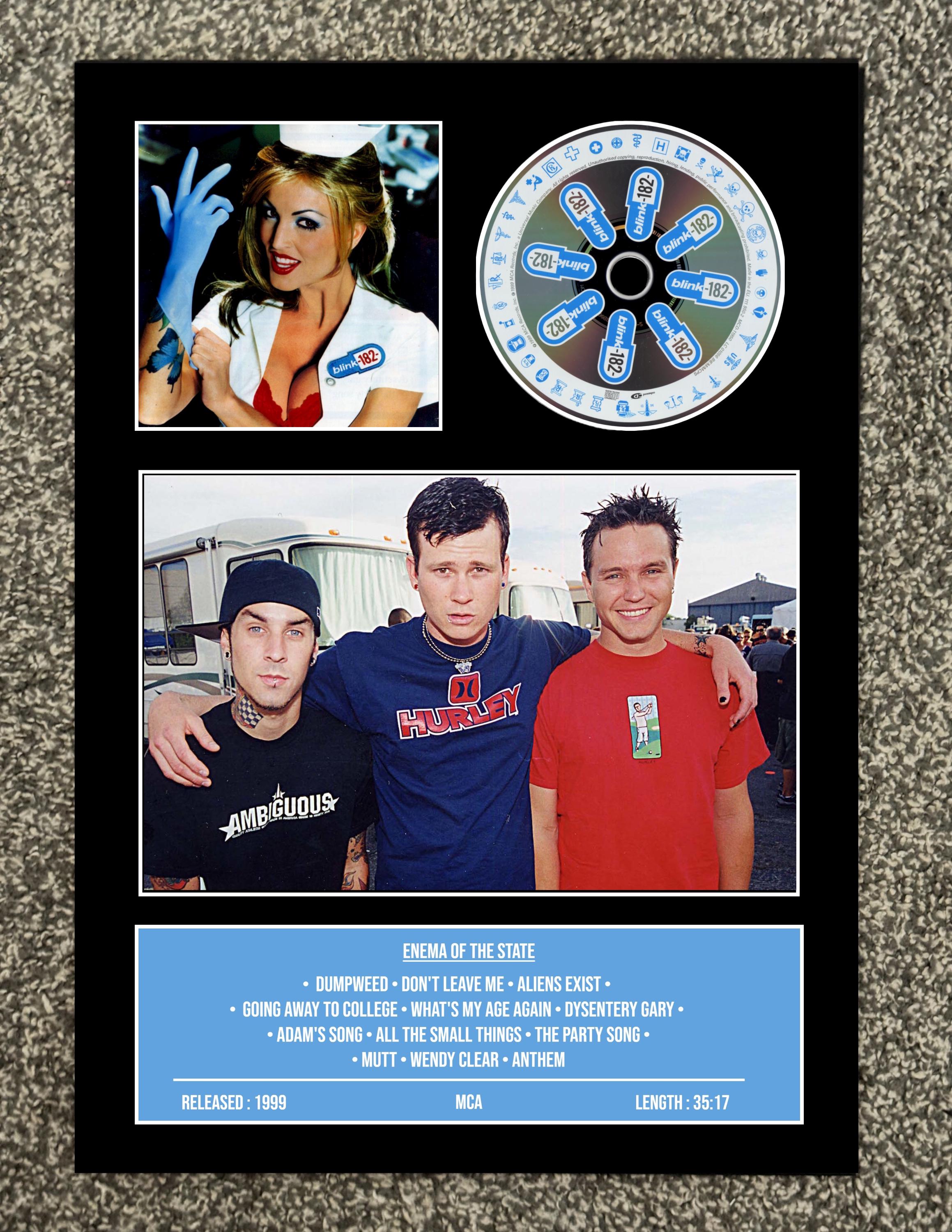 Blink 182 | Enema of the State | Retro Mounted CD Wall Display