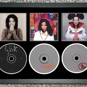 Bjork | Debut | Post  | Homogenic | Retro Triple CD Wall Display | Frame Not Included |