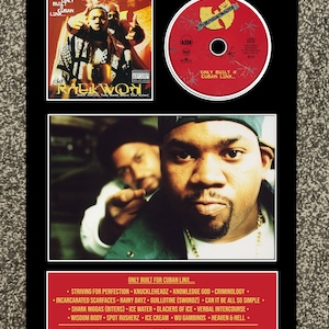 Raekwon | Only Built For Cuban Linx... | Retro Mounted CD Wall Display | Frame Not Included |