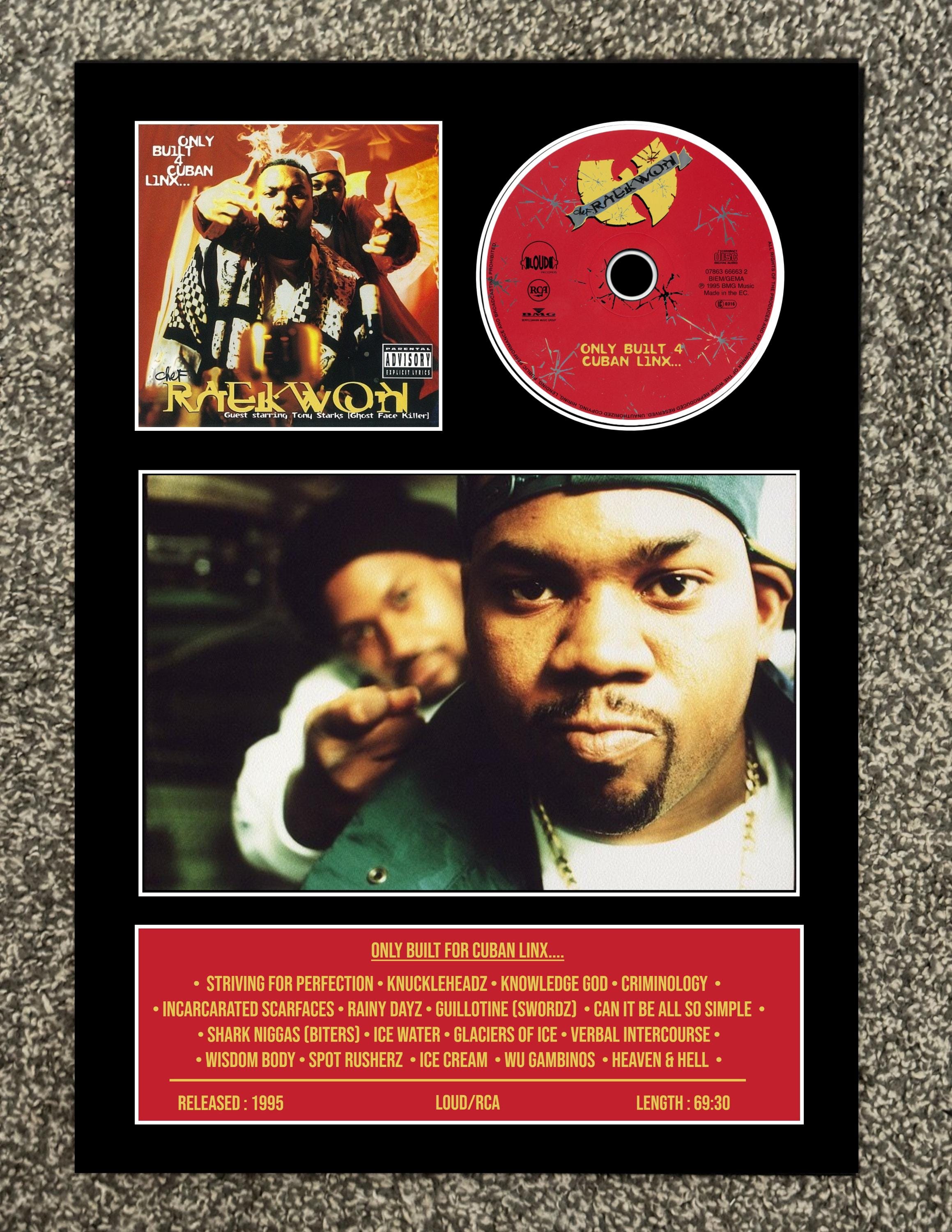 Raekwon | Only Built for Cuban Linx | Retro Mounted CD Wall
