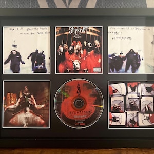 Slipknot | Slipknot | Retro Mounted CD Wall Display | Frame Not Included |