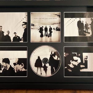 U2 | All That You Can Leave Behind | Retro Mounted CD Wall Display | Frame Not Included |