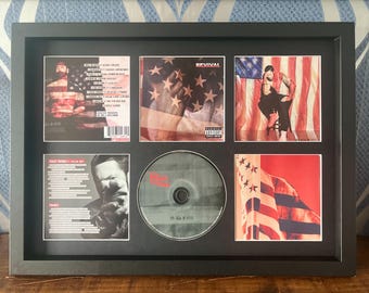 Eminem / Revival / Exhibidor de CD de estilo retro para pared / Marco no incluido /