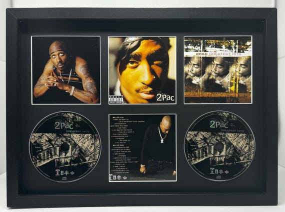 2pac | Greatest Hits | Double Retro Mounted CD Wall Display