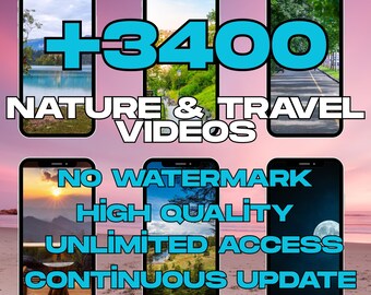 Scenic Landscape Video Loops: Nature Backgrounds for Reels TikTok (Digital Download)