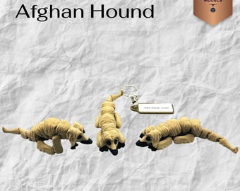 Pawfect Pets Afghan Hound, 3D Printed Pet Keychain – Can be Personalized, Pet Lover Gift, Collectable Keepsake