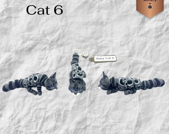 Pawfect Pets Cat 6, 3D Printed Pet Keychain – Can be Personalized, Pet Lover Gift, Collectable Keepsake