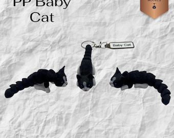 Pawfect Pets Cat, 3D Printed Pet Keychain – Can be Personalized, Pet Lover Gift, Collectable Keepsake