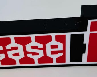 Case IH Retro Inspired LED Lightbox – 3D Printed Tractor Logo Lamp, Farmhouse Décor, Gift for Farmers & Tractor Fans, Box type