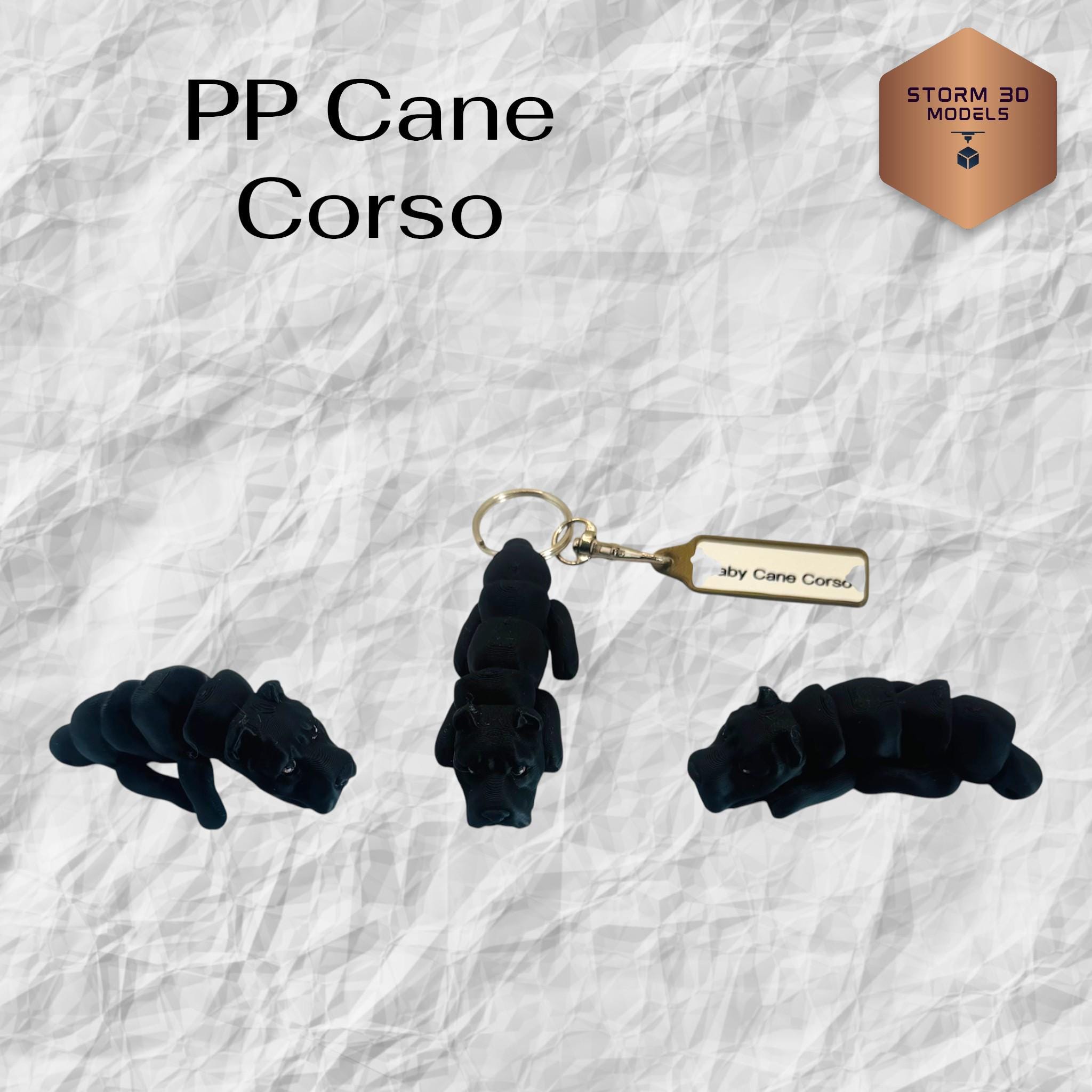 Pawfect Pets Cane Corso, 3D Printed Pet Keychain – Can Be Personalized ...