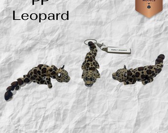 Pawfect Pets Leopard, 3D Printed Pet Keychain – Can be Personalized, Pet Lover Gift, Collectable Keepsake
