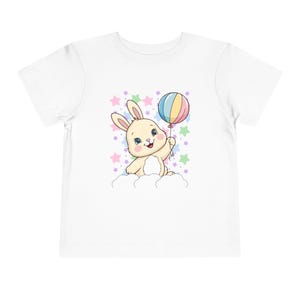 Balloon Bunny T-Shirt｜バルーンを持ったウサギの親子Tシャツ