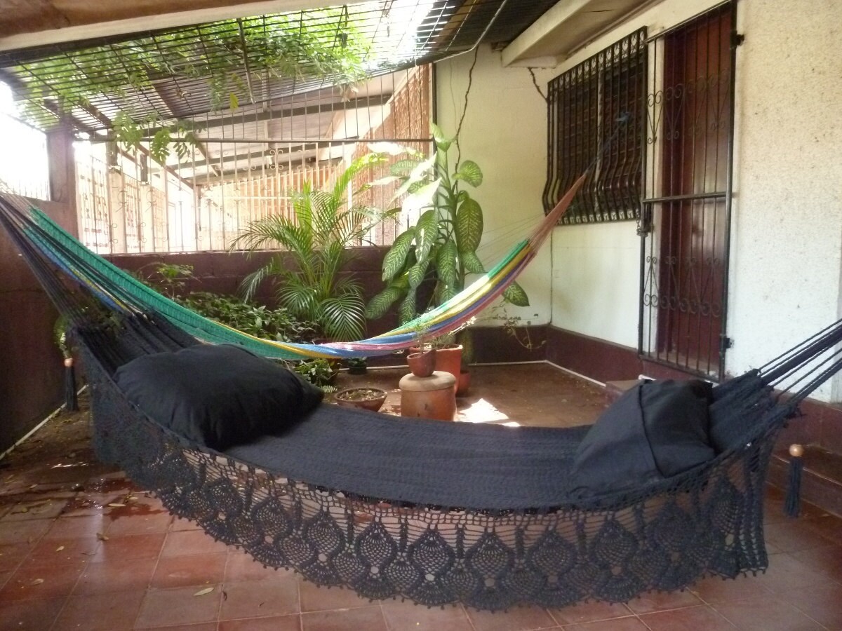 Magic Black Magic Hammock Hand Woven Natural Cotton With Bell - Etsy