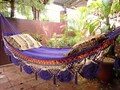Violet Hammock, Hand Woven Natural Cotton with Special Fringe with Tassels product logo