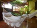 Beige Single Hammock, hand-woven Natural, Cotton Special Fringe, fast delivery 