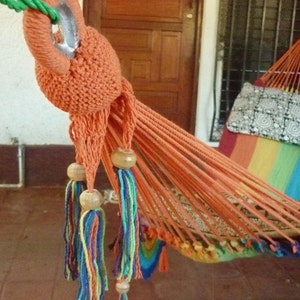 Rainbow magic, Beautiful single size hammock, Rainbow colors combination with Special Fringe image 4