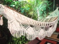 Hammock Beige Single Boho Style, Hammock hand woven Natural Cotton, shredded Fringe product logo