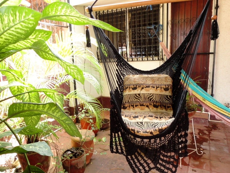 Black Sitting Hammock image 1