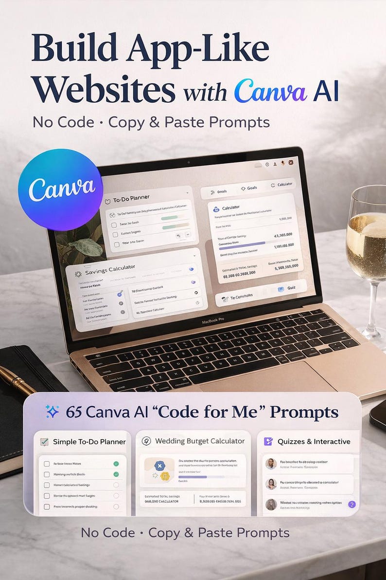 65 Canva AI “code for Me” Prompts | Build App-like Websites ...