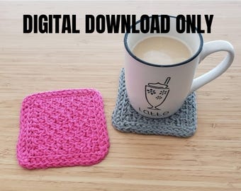Sweet Honeycomb Coasters Tunisian Crochet Pattern Download Gift