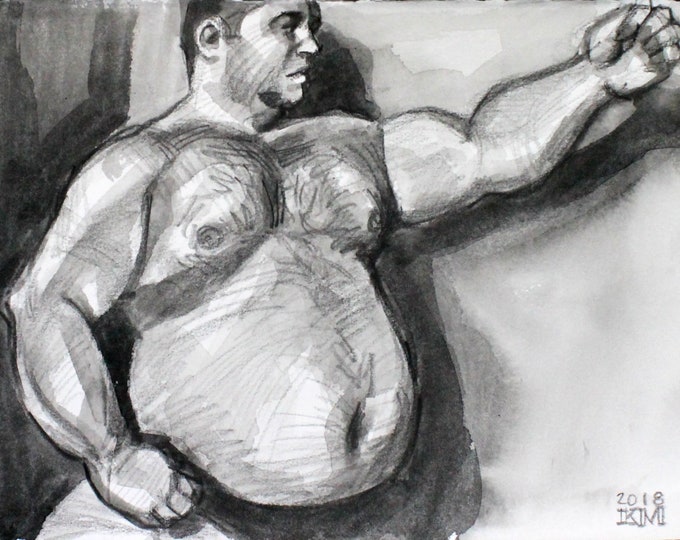 Ever Forward, crayon and watercolor on cotton paper, 9x12 inches by KennEy Mencher