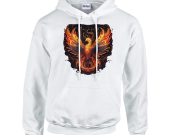 Unisex Sweatshirt “Eternal Phoenix” – Fiery Mythical Bird, Fantasy Anime-Inspired Art