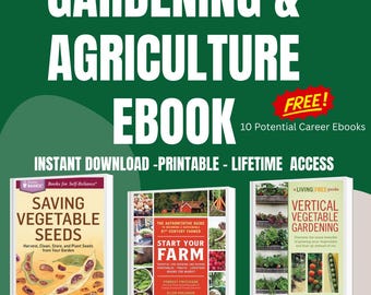 30 Garden Book Printable PDF, Gardening Log, Journal, Gardening Organizer, Gardening Binder, Gardening Logbook, Gardening Book, Planting