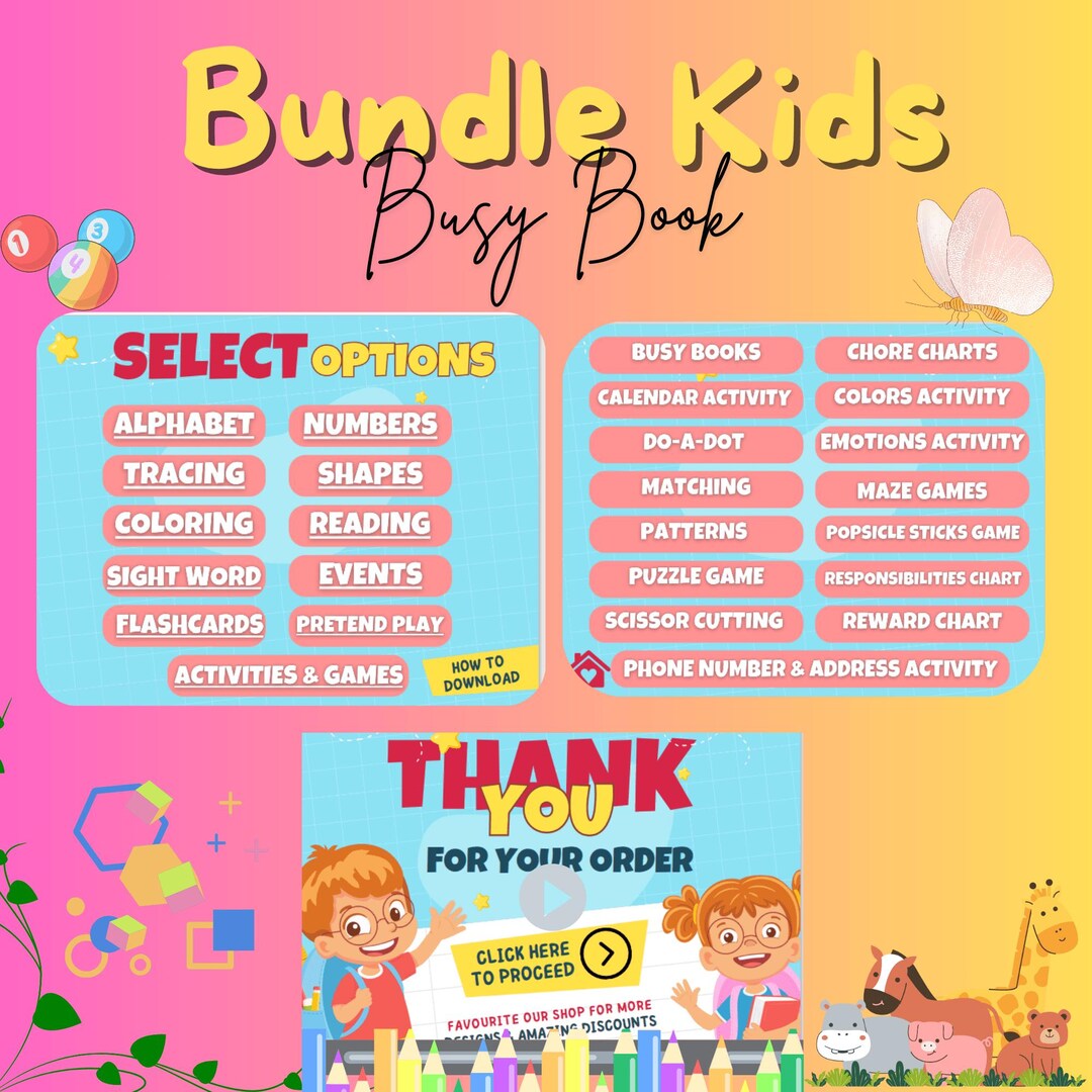 Kids Learning & Classroom Activities Bundle, Teachers Parents ...