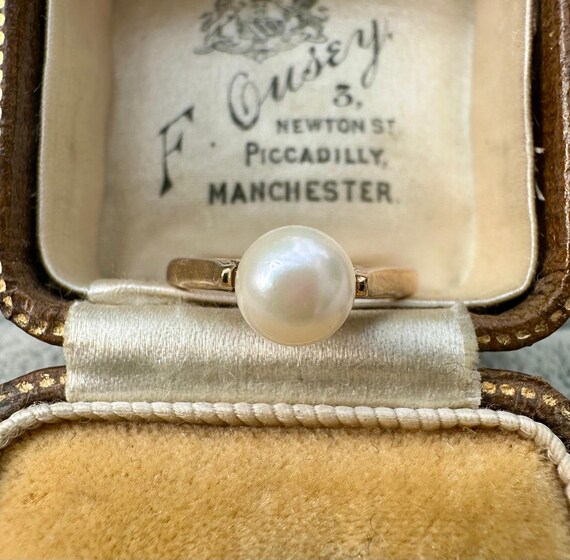 Vintage Pearl Ring | 9ct Yellow Gold - Size UK J 1/2 | US 5 | EU 48 | Fully Hallmarked 1994