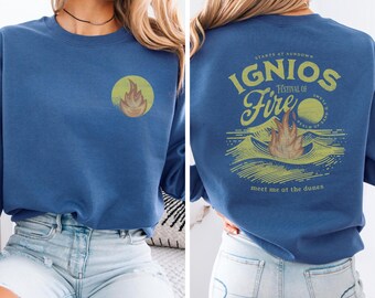 Ignios Festival of Fire Kindred's Curse Saga sweatshirt Everflame Bookish merch Romantasy Bookish Book Lover Booktok Merch Librariancore