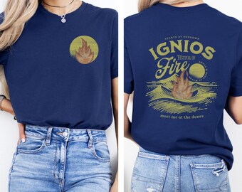 Ignios Festival of Fire Kindred's Curse Saga shirt Everflame Bookish merch Romantasy Bookish Book Lover Booktok Merch Librariancore
