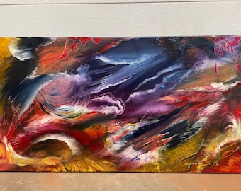 田渕眞兒　油絵　抽象画 田渕眞兒 油絵 抽象画 抽象画シリーズ No.20- 田渕眞兒 油絵