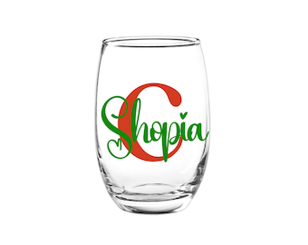 Custom Name Wine Glass – Personalized Wine Glass Gift, Bridesmaid Wine Glass, Wedding Favor, Gift for Her, Wine Lover Gift,Bridal Gift
