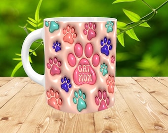 Cat Mom Coffee Mug – Gift for Cat Lovers, Cat Mom Mug, Cute Pet Owner Mug, Cat Lover Gift, Funny Cat Mug, Cat Parent Mug