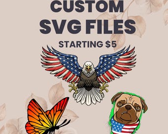 Custom SVG Files, Convert To Vector Graphics, Logo Conversion, Digital Illustration, Image To Vector,Raster To Vector, Logo To Vector