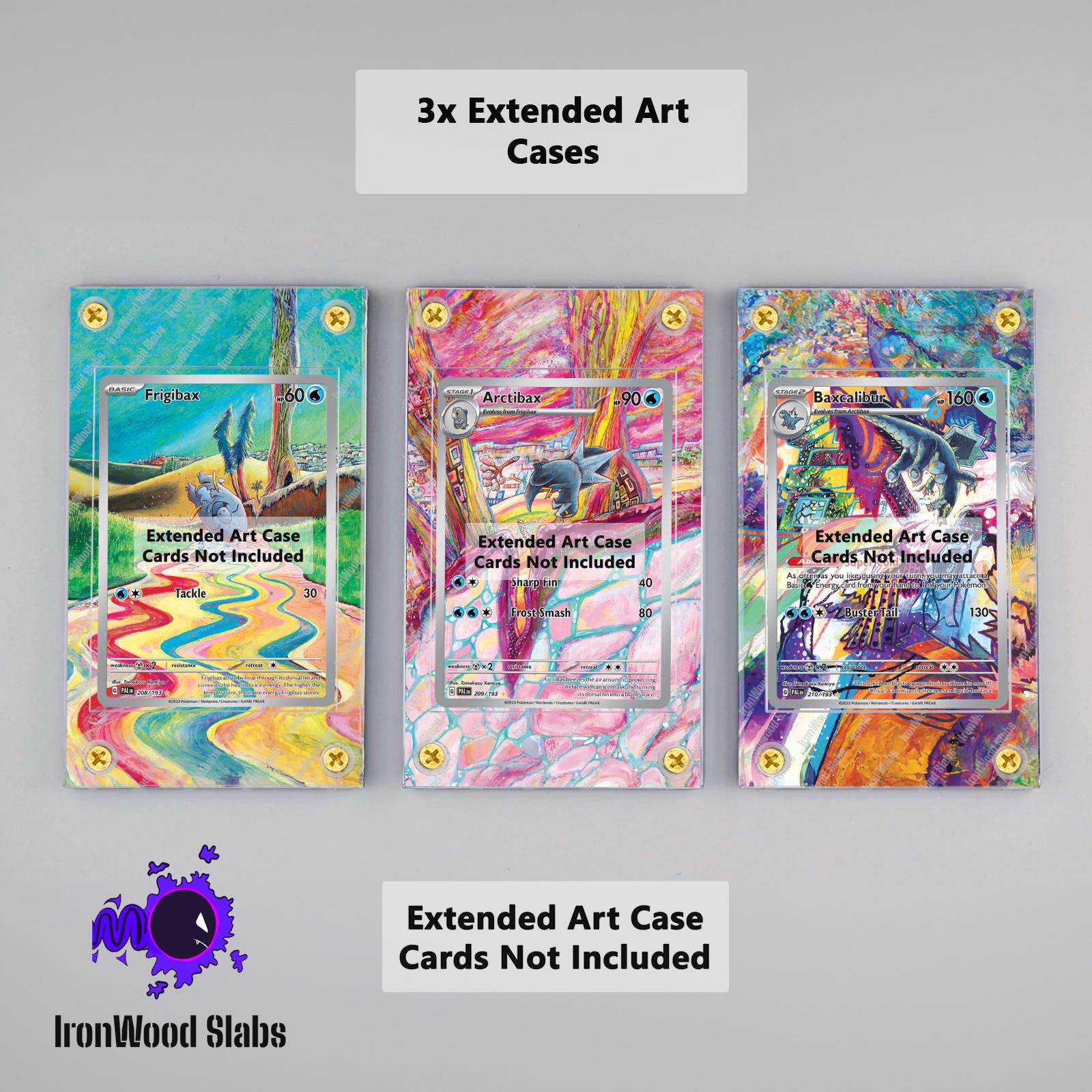 3x Frigibax 208/193 Arctibax 209/193 Baxcalibur 210/193 -3x Extended Art  Cases - Etsy