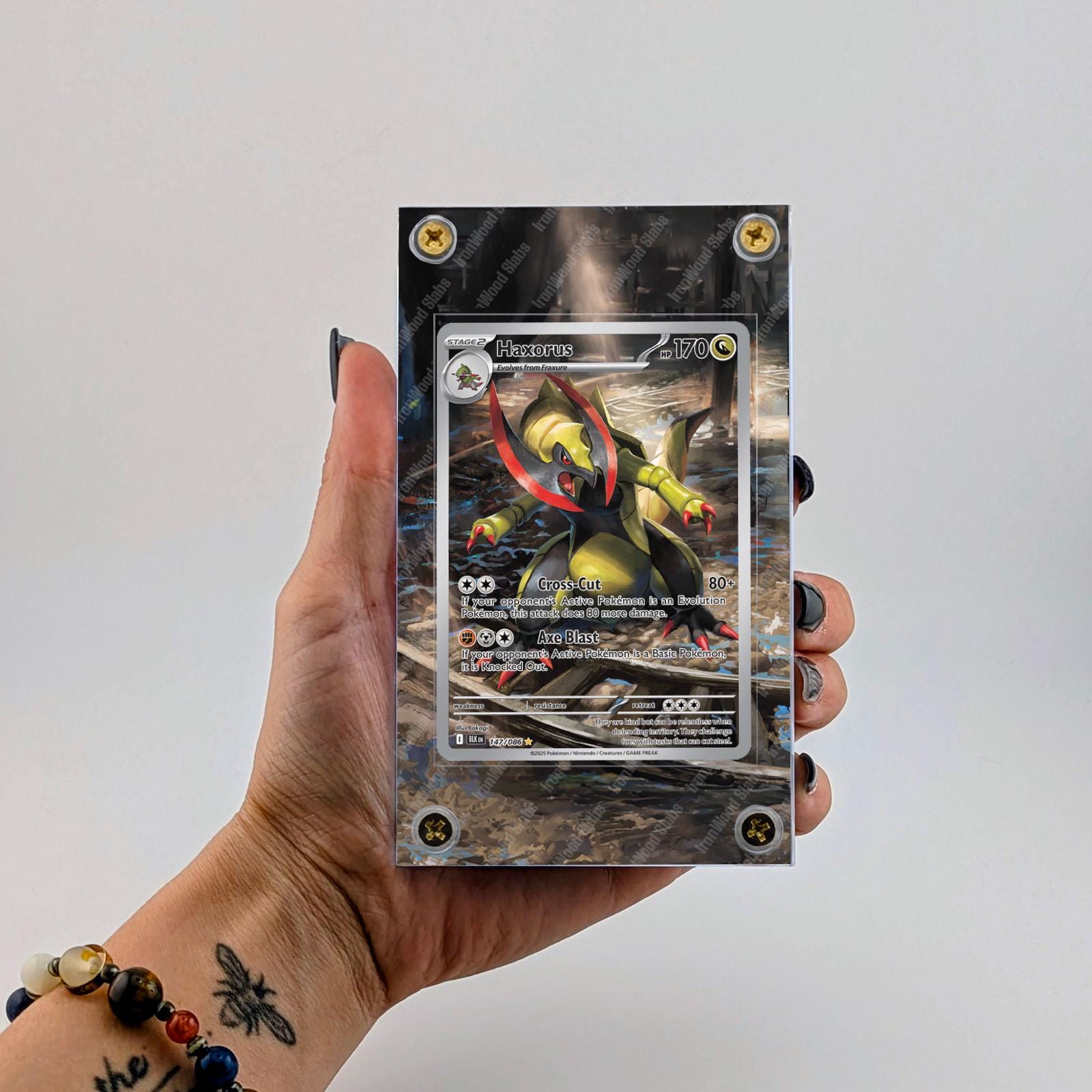 Haxorus 147/086 Pokemon TCG Sv: Black Bolt Extended Art Case - Etsy