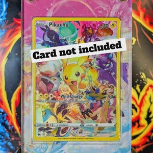 Capa protetora para Pikachu 160/159 Crown Zenith (cartão não incluso)