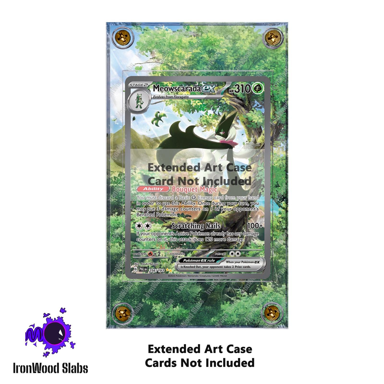 meowscarada ex pokemon card (Paldean Wonders #100/131, 2-Stars) 015/193 / Double Rare Card Type / HP / Stage PKM Deluxe Battle Deck: Meowscarada