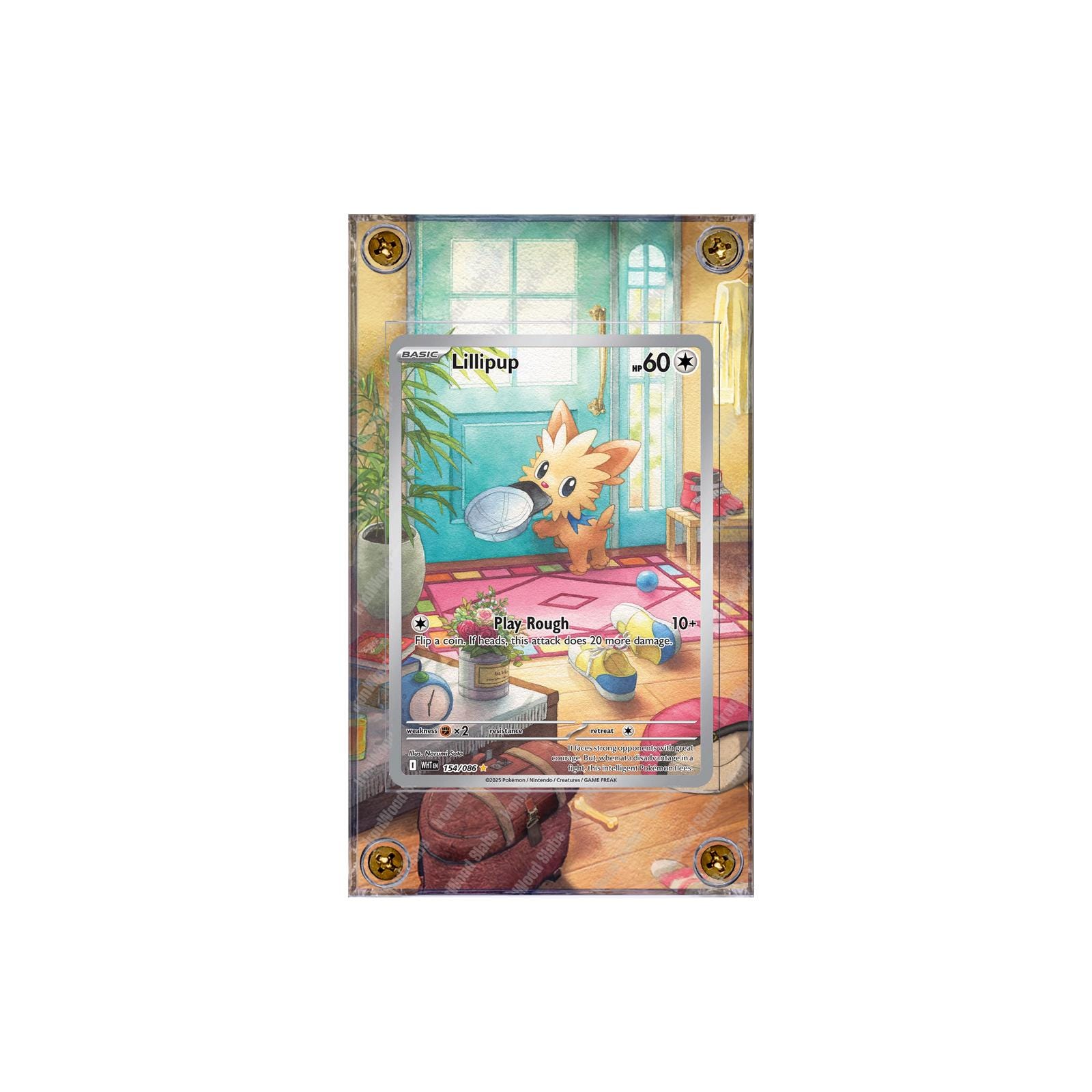 lillipup pokemon card 072/086 (Pokeball) Doll Eyes The Defending Pokmon cant retreat during your opponents next turn Pokemon Lillipup BW52 Reverse Holo