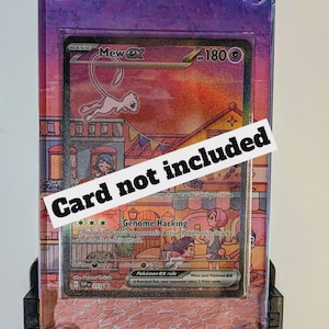 Mew ex 053 Sv: Scarlet & Violet Promo Cards Protective Case (Card not Included)
