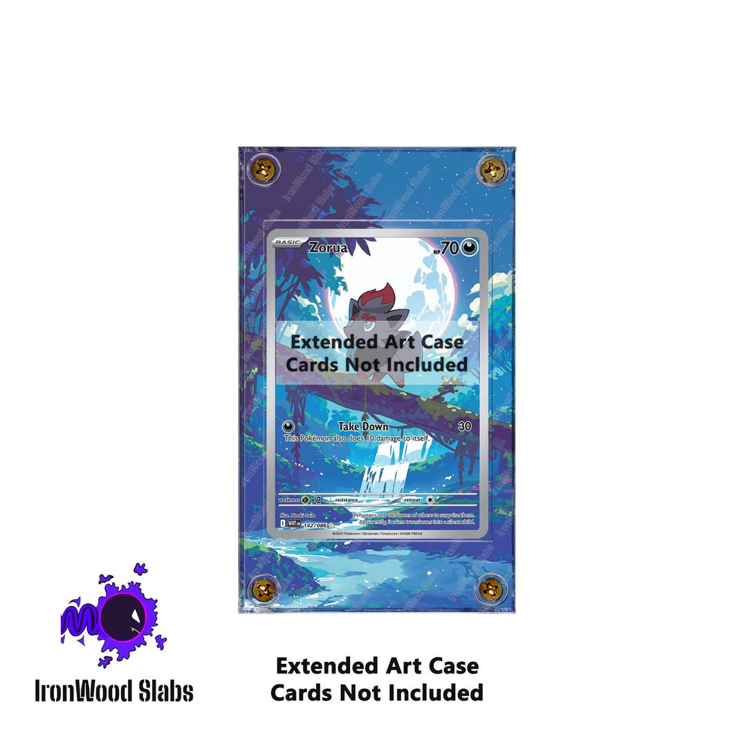 Pokemon TCG- Zorua 142/086 Sv- White Flare Extended Art Case - Etsy