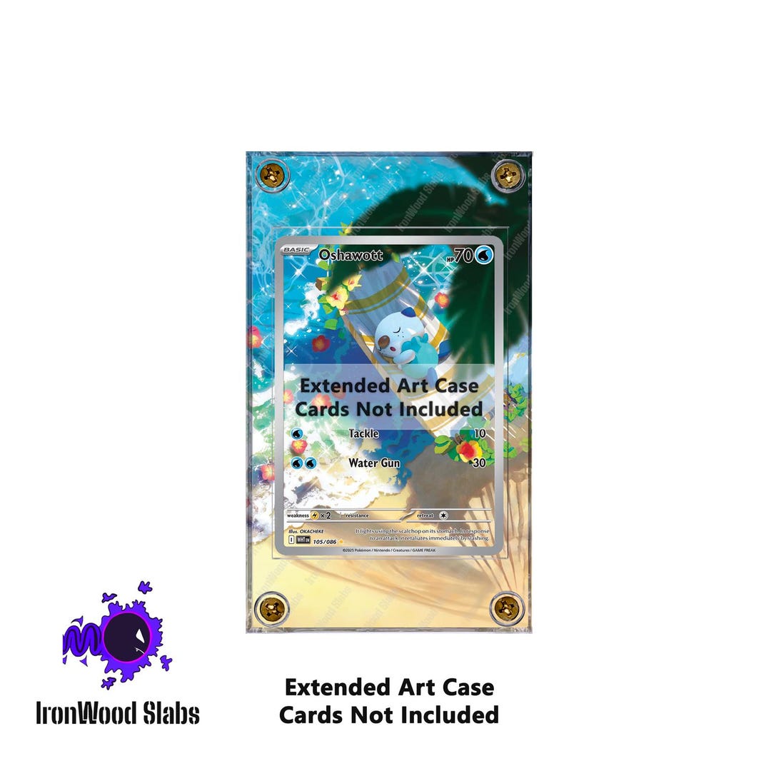 Oshawott 105/086 Pokemon Sv: White Flare Extended Art Case - Etsy