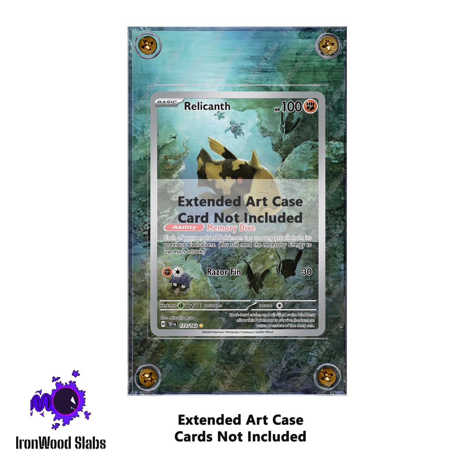 Relicanth 173/162 Temporal Forces Pokemon Extended Art Case - Etsy