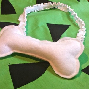 Bone Headband, Ponytail Holder or Clip  to go with Pebbles Flintstone Costume - FREE shipping