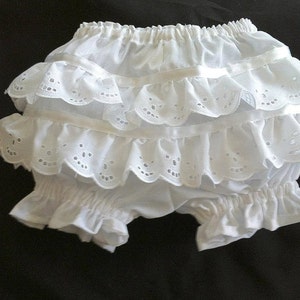 Adult size XS White Diaper Cover Costume with Lace Ruffles on Back FREE shipping TODAY