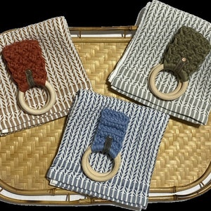 Crochet Towel Ring with Towel~Towel Holder~Free Shipping