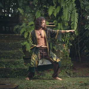Biogenesis Kimono - Wearable Art- Spiritual Kambo Ceremony Clothing - Festival Outfit