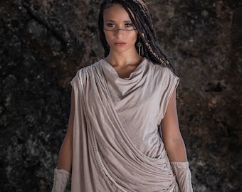 Galactic Spice Tunic Dress | Boho Grecian Toga Shirt Costume