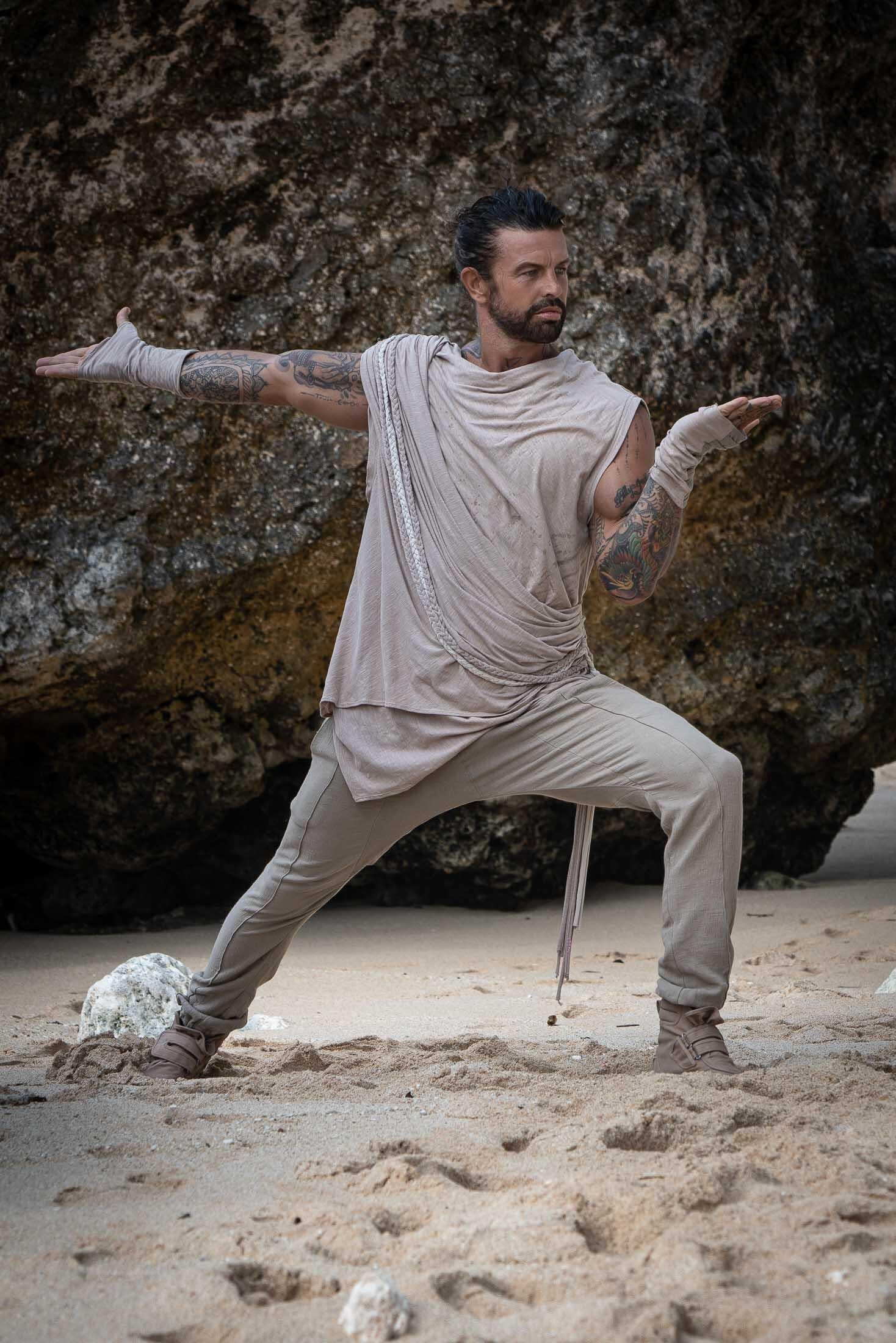 Galactic Spice Tunic | Men's Boho Grecian Toga Shirt Costume Unisex